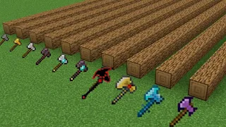 which axe is faster in minecraft