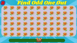 Odd One Out - Easy, Medium, Hard -18 levels Food -Edition QUIZ9, Quiz/riddles
