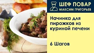 Начинка для пирожков из куриной печени . Рецепт от шеф повара Максима Григорьева