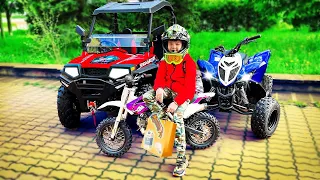 Aventuras de Den en Moto! | Conduce sus Moto Favoritas!