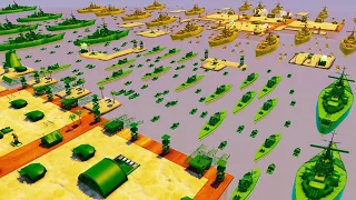 Largest ARMY MEN Naval Invasion EVER! - Attack on Toys