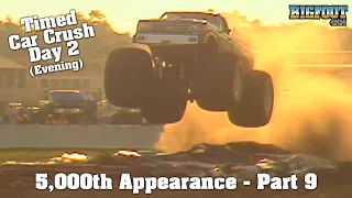 5000th Appearance 1989 - Part 9 Timed Car Crush - Day 2 (Evening) - BIGFOOT Monster Truck