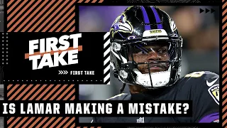 Is Lamar Jackson making a mistake by betting on himself? | First Take