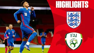 England 3-0 Ireland | Maguire, Sancho & Calvert-Lewin Get on the Scoresheet! | Official Highlights