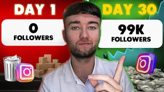 How I Got 100K Instagram Followers In 30 Days.... Instagram Growth Hacks!