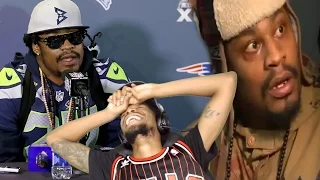 KEEPIN IT WAYYY TO REAL LOL! MARSHAWN LYNCH FUNNIEST INTERVIEW MOMENTS REACTION!