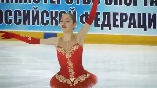 Evgenia Medvedeva -  SP, Russian Juniors 2014