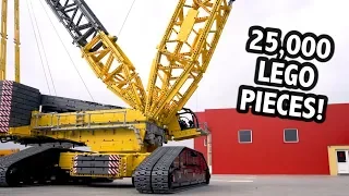 Huge LEGO Technic Crane – 4.5m/14.5 Feet Tall!