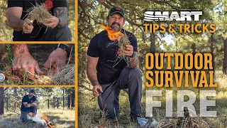 How To Start A Fire Outdoors in an Emergency Survival Situation | SMART Tips & Tricks
