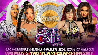 Bianca Belair & Jade Cargill vs Iyo Sky & Dakota Kai Full Match WWE Clash At The Castle 2024