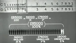 Slide Rule - Proportion, Percentage, Squares And Square Roots (1944)