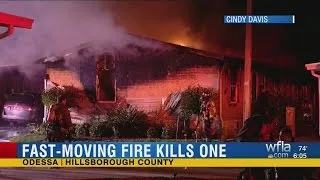 Hillsborough fire kills one person