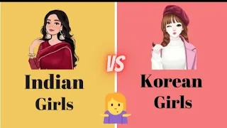 Korean🇰🇷 girls Vs Indian girls apko dono me kon achha lagta h 😍👑  #subscribe #viralvideo