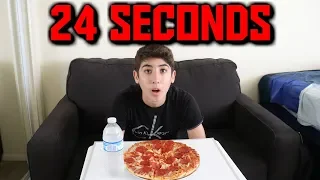 World Record | Fastest Time To Eat A Pizza