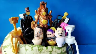 Unboxing 5 skibidi toilet monster vs speakerman,titan tv cameraman toys | satisfying asmr video Ep14