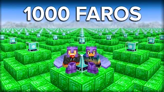 Construímos 1000 FAROS en Minecraft Survival!