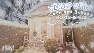 No Gamepass Budget Winter White Cafe & Bakery I Speedbuild and Tour - iTapixca Builds