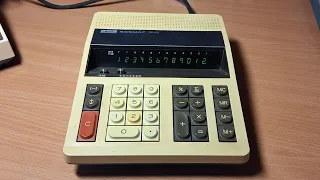 Cтарый калькулятор Ricoh Ricomac 1216 (1974) | vintage electronic calculator