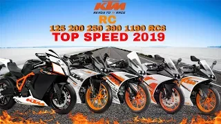 KTM RC 125 200 250 390 1190RC8 Top Speed