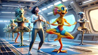 Galactic Aliens made fun of Yoga until they stuck in various positions | best hfy stories