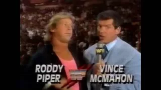 Roddy Piper and Vince McMahon Superstars Intro (09-14-1991)