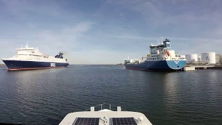 Выход из порта Клайпеды