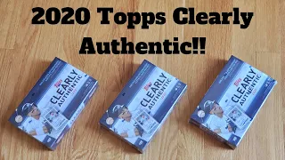 2020 Topps Clearly Authentic Baseball cards! One encased autographed card per box!