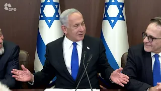 דברי ראש הממשלה בנימין נתניהו בפתח ישיבת הממשלה הראשונה של ממשלת ישראל ה-37