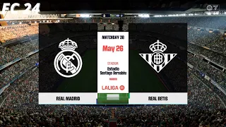 Real Madrid vs Real Betis | La Liga | EA FC 24 |