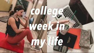 college week in my life: balancing work, school, + youtube, workouts, meet the firms
