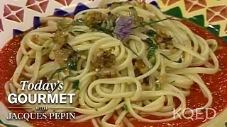 Plant-Based Jacques Pépin: Spaghetti with Red Pepper Sauce | KQED