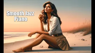 Relaxing Smooth Jazz Piano | Evening Serenade in a Cozy Coffee Shop