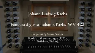 Krebs - Fantasia à gusto italiano - Silbermann organ (1735), Freiberg, Hauptwerk