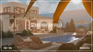 Scandinavian Villa Part 2 | Bloxburg Speedbuild | Grxceea