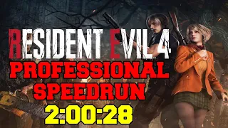 Resident Evil 4 Remake Professional (S+) Speedrun 2:00:28