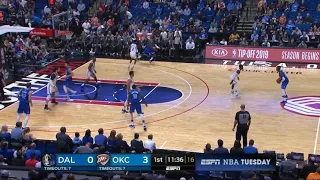 Steven Adams just hit a corner 3 | Thunder vs Mavericks