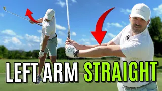 The Secret To Keeping The Left Arm Straight In The Golf Swing