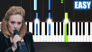 Adele - When We Were Young - EASY Piano Tutorial by PlutaX - Synthesia