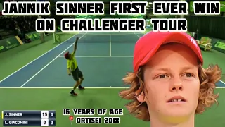 Jannik Sinner First Ever Win On The Challenger Tour - Ortisei 2018