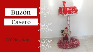 Buzón de Papa Noel   decoración de navidad casera