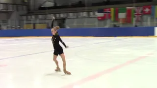 Tallink Hotels Cup 2019 International Co Junior ladies  FS 1 Valeriia TRYHUBETS UKR