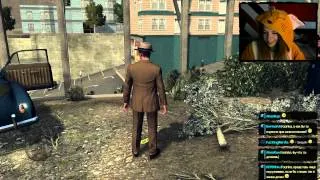 Девушка играет в L.A. Noire с вебкой (часть 2)