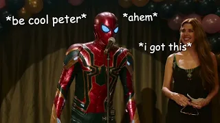 peter parker being painfully awkward for 3 minutes straight