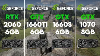 RTX 2060 vs GTX 1660 Ti vs GTX 1660 SUPER vs GTX 1070 Test in 6 Games