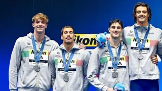 STAFFETTA 4x100 STILE UOMINI - MONDIALI FUKUOKA 2023 - ARGENTO ITALIA