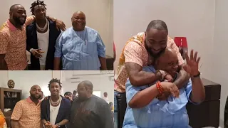 Davido, Shalipopi, Visit Dancing Gov Ademola Adeleke At His Penthouse House Mansions