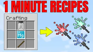 How To Craft Sparklers - 1 MINUTE MINECRAFT RECIPES