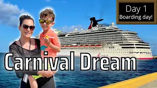 Carnival dream embarkation day! | Cruise vlog Day 1