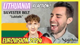 SPANISH REACTS 🇱🇹 SILVESTER BELT "LUKTELK" | LITHUANIA EUROVISION 2024 | Live Reaction and Review