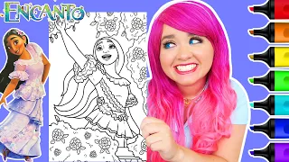 Coloring Encanto Isabela Flowers 🌸  | Prismacolor Paint Markers